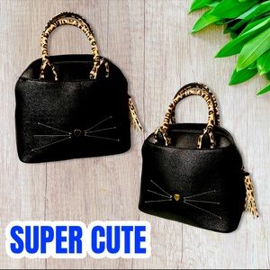 Collection XIIX Black Kitty Purse